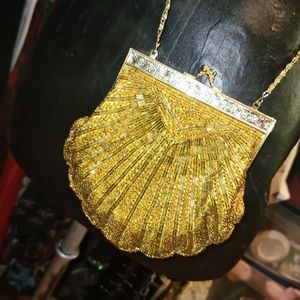 Vintage Gold Sequin Purse